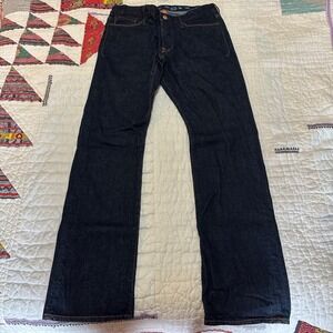 Earnest Sewn Straight Leg Selvedge Jeans Indigo 34x34